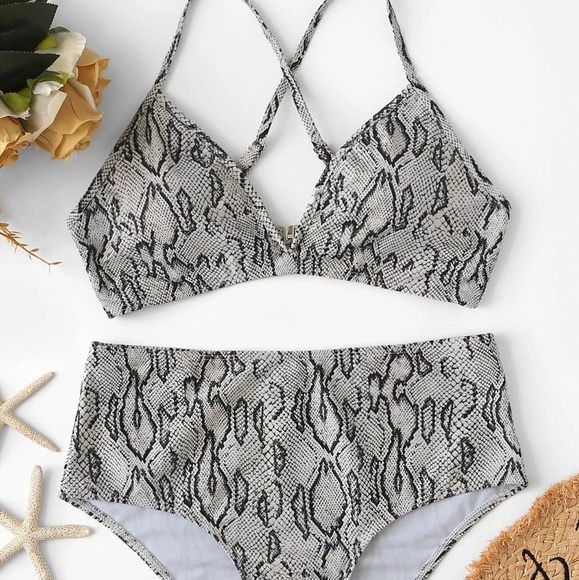 lo_dellboutique Other - ⛵ NEW ⛵ Snake Print High Waist Bikini